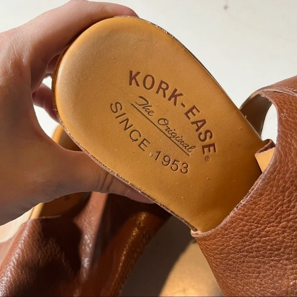 Kork Ease Womens {Brown Berit Wedge Sandal} Size 9M.